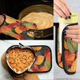 thumbnail image 5 of Yayeee Oven Mitts and Pot Holder Set of 2 Heat Resistant Kitchen Gloves Baking Hot Pad, Colorful Leaves, 5 of 5