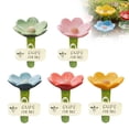 thumbnail image 2 of Flower Shaped Ceramic Bee Drinking Station Outdoor Pollinator Feeder Water Bowl for Garden, 2 of 9