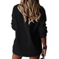 thumbnail image 4 of Long Sleeve Solid V Neck Casual Knit Pullover Sweater, 4 of 6