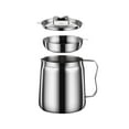 thumbnail image 4 of Container Oil Storage Can with Filter Grade Stainless Steel Cooking with Lid for Hot Oil Storing Frying .5L, 4 of 8