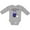 AC-Heather Grey, variant on Happy Birthday, Mama Cute Penguins Boys or Girls Long Sleeve Baby Bodysuit