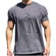 thumbnail image 1 of pstuiky camisetas de hombre, Camiseta deportiva informal de manga corta con cuello redondo y perforaciones para hombre camisas casuales para hombre xxxl, 1 of 2