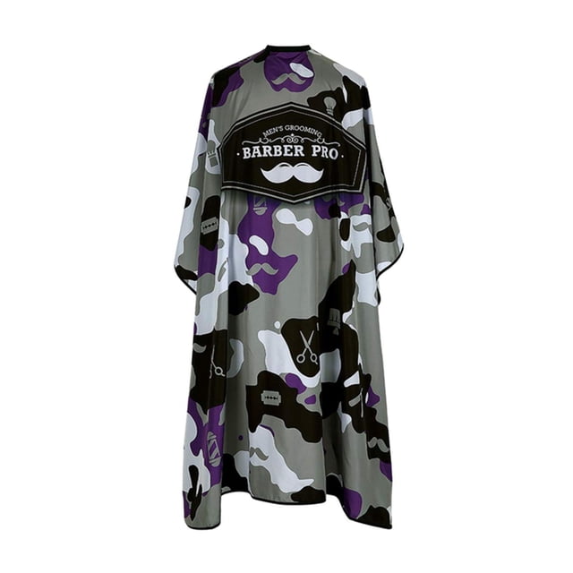 Capa de barbero Sunnimix Impermeable Camuflaje Morado Unisex