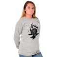 thumbnail image 3 of Diamond Bleeding Heart Compass Plus Size Long Sleeve Graphic Tee Shirt Brisco Brands 3X, 3 of 5