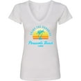 thumbnail image 3 of Inktastic Summer Enjoy the Sunshine Pensacola Beach Florida in Blue Women's V-Neck T-Shirt, 3 of 5