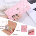 thumbnail image 3 of Cartera de piel para mujer, cartera larga de moda con forma de corona para mujer, 3 of 3