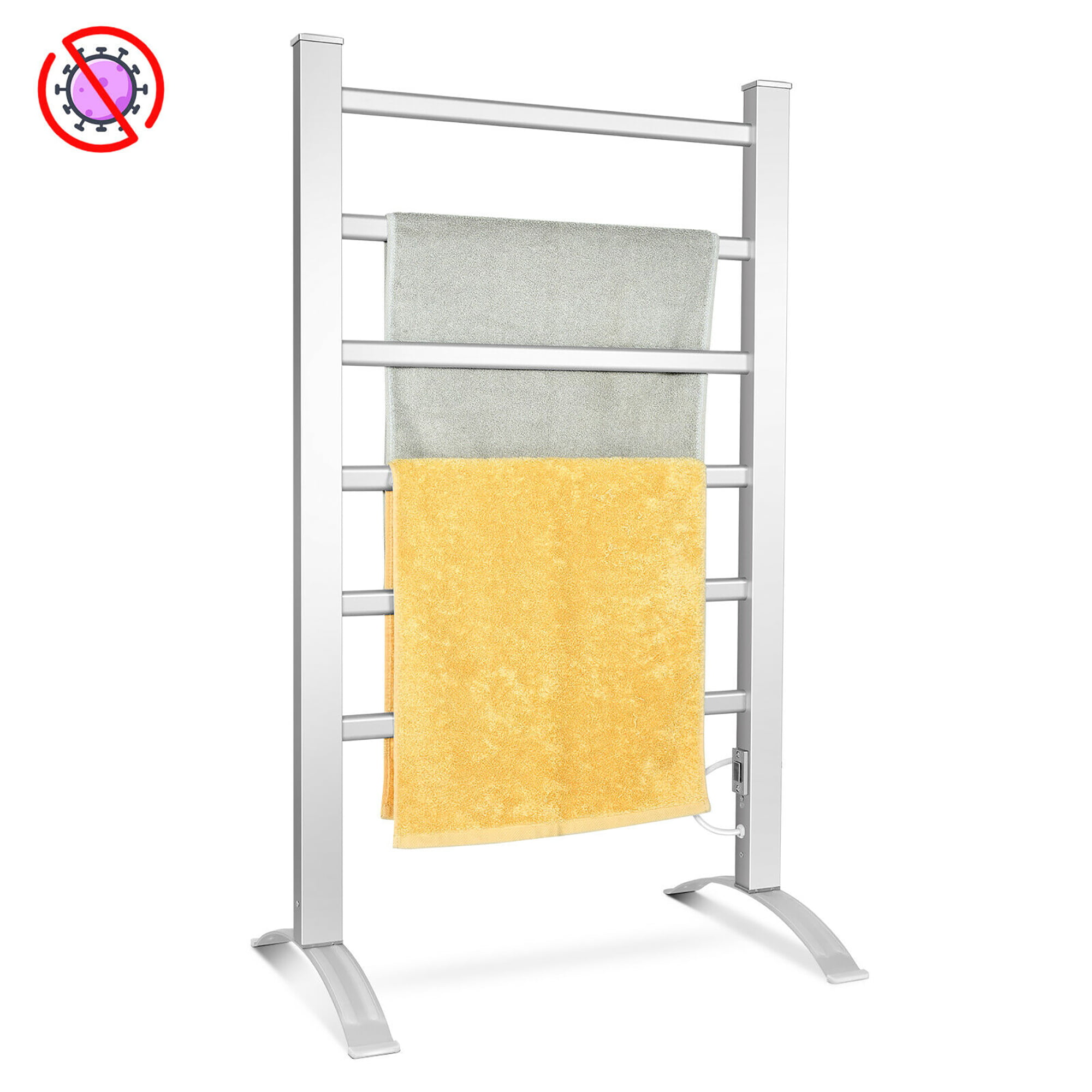 Freestanding Plug In Electric Heated Portable Towel Clothes Rail Heater Dryer UK 