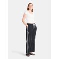 thumbnail image 2 of No Boundaries Track Pants with Side Stripes, Women’s, 2 of 5