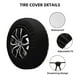 thumbnail image 2 of Fotbe Wildflowers Funda de Llanta de Repuesto con Estampado, Engrosada, Ajuste Universal para Jeep, Remolque, RV, SUV, Camión-14 inch, 2 of 6