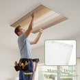 thumbnail image 4 of Brown Beige Magnetic Fluorescent Light Covers for Ceiling Lights 2x4Ft, Farmhouse Vintage Gradient Wooden Grain Office Classroom Kitchen Drop Ceiling Light Covers Lighting Filters Shade Panel 2 Packs, 4 of 9