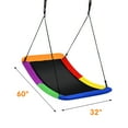 thumbnail image 7 of Infans 32" x 60" Large Tree Swing, Outdoor Swing Made of Oxford Fabric & PP Cloth & Steel Multi-Color, 7 of 7
