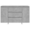 thumbnail image 3 of vidaXL Sideboard with 3 Drawers Concrete Grey 120x41x75 cm Engineered Wood, 3 of 5