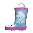 thumbnail image 2 of Laura Ashley Little Kids  Girl Rain Boots  , Blue Pink, 4, 2 of 5
