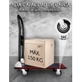 thumbnail image 4 of RED VELVET Carro Plataforma Transportador Plegable De Acero 150kg, 4 of 5