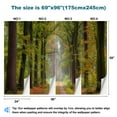 thumbnail image 3 of Peel and Stick Wallpaper Footpath treelined avenue autumn leaf color Modern Art Wall Mural Decor Self Adhesive and Removable 69in x 98in, 3 of 8