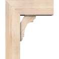 thumbnail image 3 of Ekena Millwork 7 1/2"W x 18"D x 22"H Olympic Block Smooth Bracket w/ Offset Brace, Douglas Fir, 3 of 25