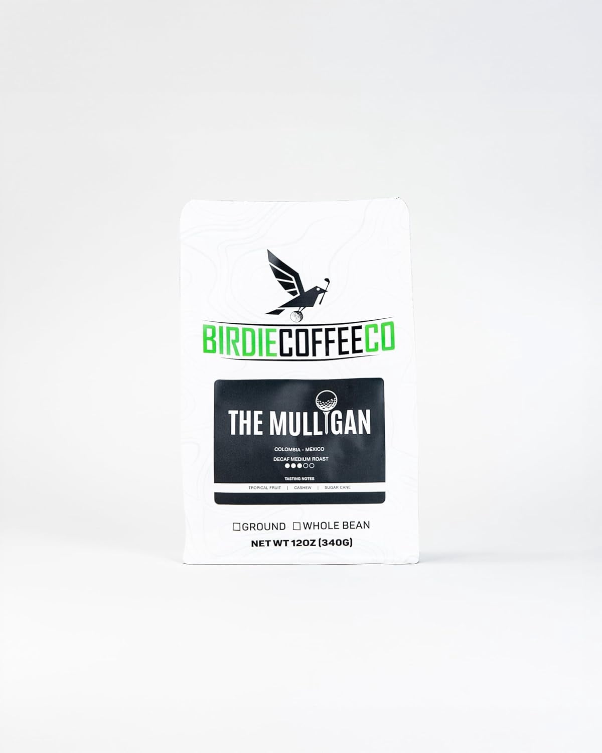 Birdie Coffee Co – The Mulligan Decaf Roast | Swiss Water Process | Whole Bean or Ground | Smooth, Rich, Zero Jitters | Small Batch Coffee | 12oz Bag