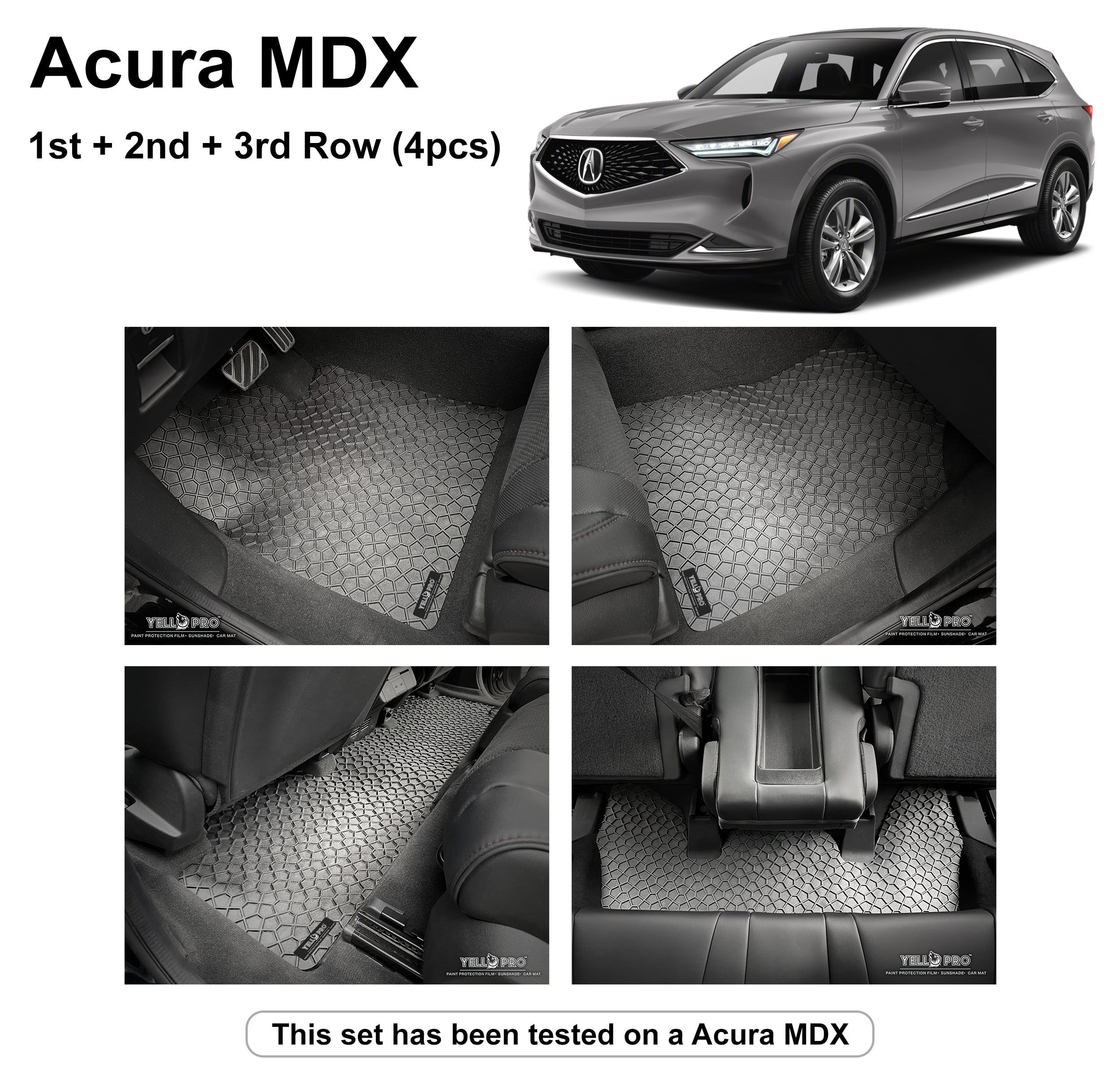 2023 Acura Mdx Floor Mats Car Floor Mats For 2022 2023 Acura Mdx Suv Full Set 4pcs Walmart Com
