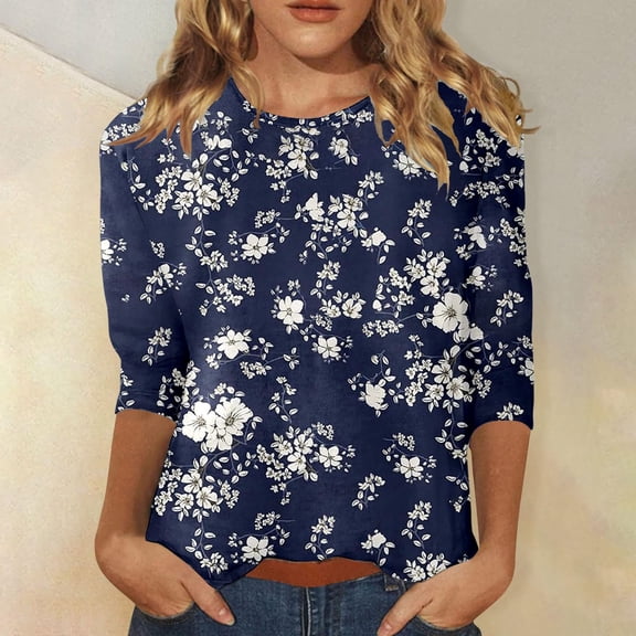 MAIHAN Womens Tshirts Cotton Loose Fit Summer Tops 2026 Spring Trendy Casual Graphic Loose Tees Cute T Shirts Tops Cute Trendy Tunic Blouses