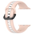 thumbnail image 2 of Correa de banda de silicona para Apple Watch (38 mm / 40 mm / 41 mm rosa blanco) Likrtyny Para estrenar, 2 of 9