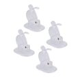 thumbnail image 1 of Soportes De Clip Para Barra De Cortina, Sujeción Segura, 4 Piezas, Cinta Adhesiva De Doble Cara, Soporte Para Barra De Cortina, Sin Perforación, Para Sala De Estar, Para Un, 1 of 7
