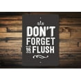 thumbnail image 1 of Flush Novelty Sign, Metal Wall Decor - 10x14 inches, 1 of 4