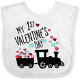thumbnail image 3 of Inktastic My First Valentines Day Train Boys or Girls Baby Bib, 3 of 4