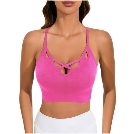 GENGING Bras Clearance Plus Size Seamless Push Up Sports Bra 50% off Clear Comfortable Breathable Base Tops Underwear