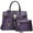 Purple, variant on MKP Top Handle Tote Handbags Work Shoulder Bags with Matching Wristlet Wallet for Women
