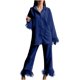 thumbnail image 2 of Pntutb Mujer Otoño Nuevo Estilo Manga Larga Pluma Bolsillo Drapeado Camisa top Pntutb Pntutb-7068, 2 of 7