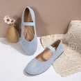 thumbnail image 4 of Tqyyweavej Women's Mary Jane Shoes Slip On Versatile Round Closed Toe Pumps Comfy Solid Color Dressy Ballet Flats for Women 36-43, 4 of 10