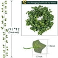 thumbnail image 2 of Luces de cadena de plantas artificiales 84ft 12 Pack Lámpara de guirnalda de hiedra falsa con control remoto WD.WDQZL Hogar, 2 of 2