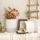 thumbnail image 2 of Paquete de 2 cestas colgantes de yute, 7,87 x 7 pulgadas, cesta de cuerda colgante de helecho tejido pequeño, cesta de flores, plantas, cesta de pared, juego de decoración bohemio Adepaton LRWJ681-4, 2 of 7