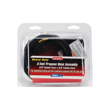 LP Hose-3',3/8" Female Flare x 3/8" Female Flare, Clamshell