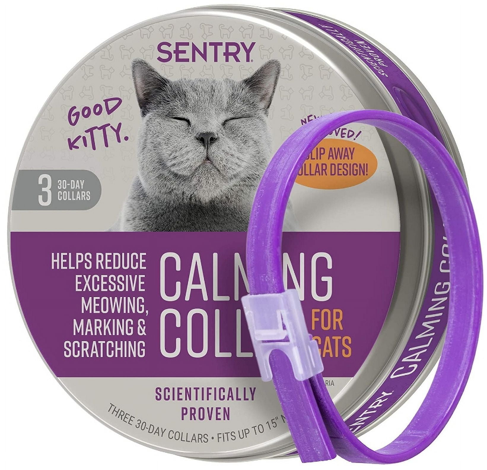 Sentry Calming Collar for Cats 1 count Walmart