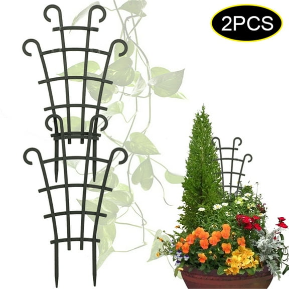 2 Pcs Plant Climbing Trellis DIY Garden Plastic Mini Superimposed Potted Plant Support Garden Trellises for Plant Vines