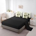 thumbnail image 5 of Manfei Rustic Flower Twin Bedding Sets 7-Piece,Vintage Floral Bedding Comforter Set,Beige Splatter Ink Sheet Sets,Luxury Bedroom Decor,Reversible, 5 of 8