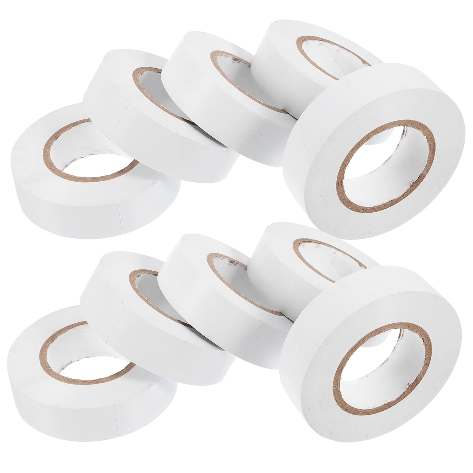 OUNONA 10-Pack Electrical Tape Rolls, Insulation Tape for Electricians, Industrial Grade, 20m Length Each