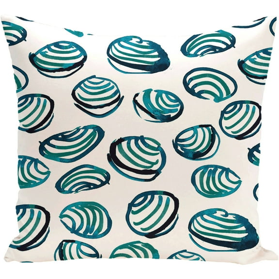 Simply Daisy 16" x 16" Antique Flowers Floral Print Pillow, White