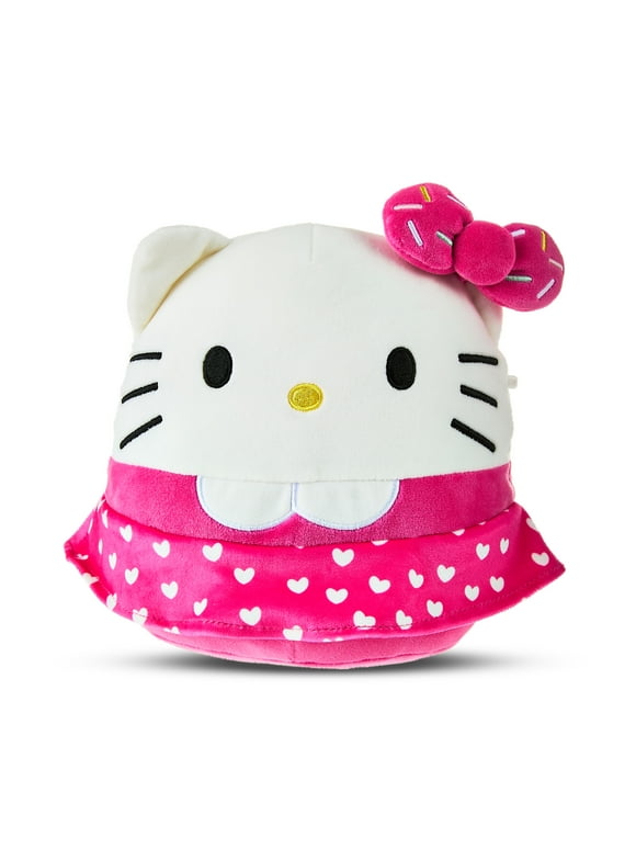 Squishmallows Official 8 inch Hello Kitty with Pink Sprinkle Bow - Child's Ultra Soft Stuffed Plush Toy