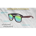 thumbnail image 3 of 10 Matte Woodgrain Finish Sunglasses Pack - Reflector Lenses, UV 400 - Red, 3 of 8
