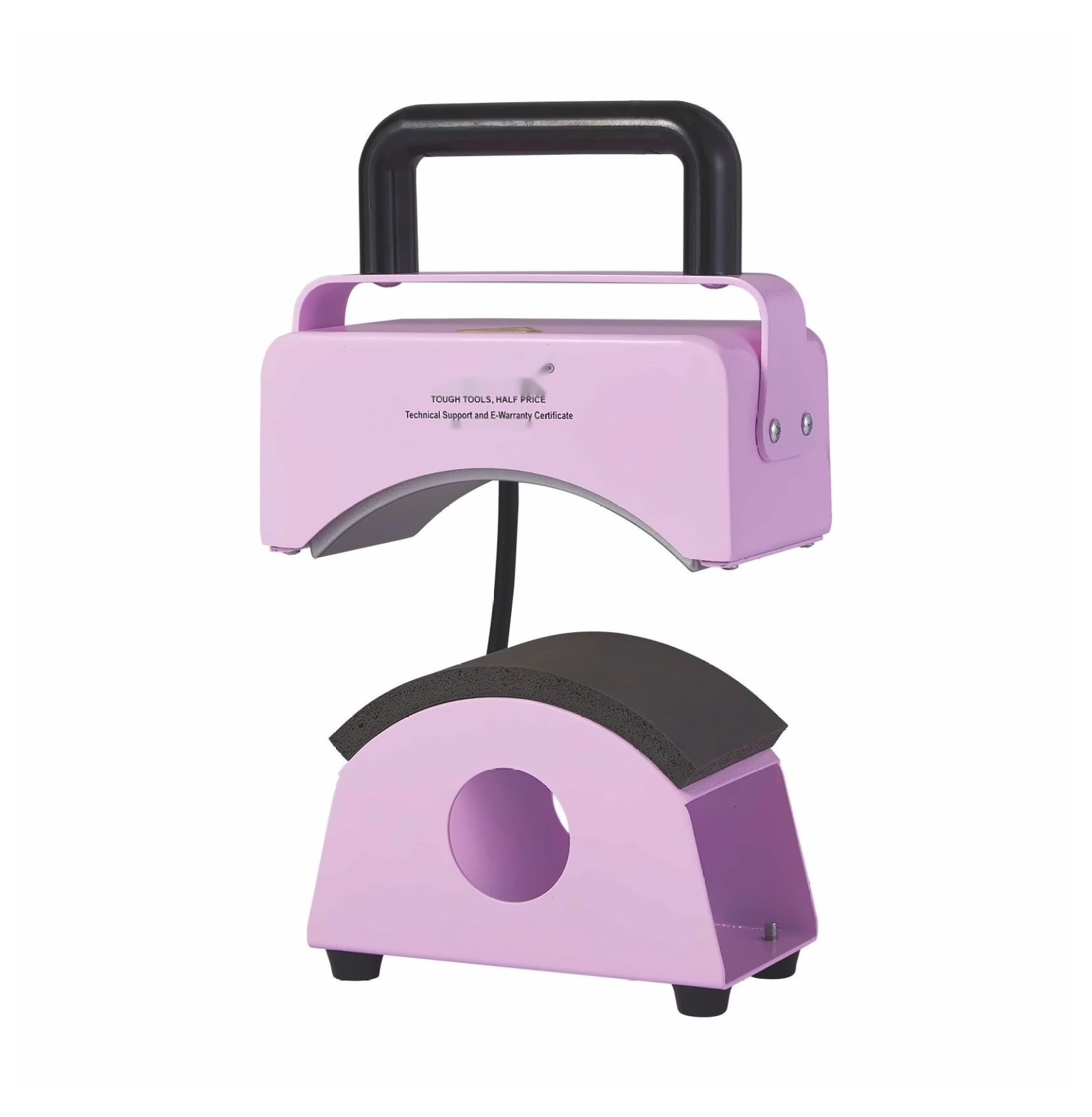 Hat Press Machine Mini for Caps 5.9x3.15 inch - Portable Heat Press for Hat DIY Crafts - Curved Ceramic Plate, Adjustable Temp, Silicone Pad