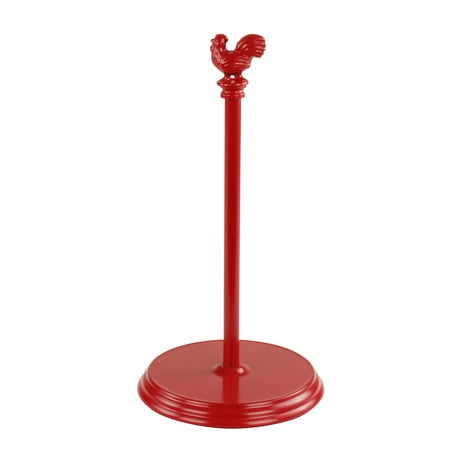 Spectrum Diversified Rooster Paper Towel Holder Red 37184 Spectrum Diversified Rooster Paper Towel Holder Red 37184