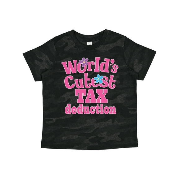 Inktastic Tax Deduction Worlds Cutest Girls Girls Toddler T-Shirt