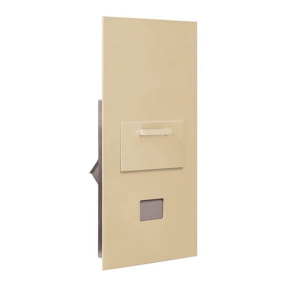 Collection Unit - for 7 Door High 4B Mailbox Units - Sandstone - Rear Loading - USPS Access