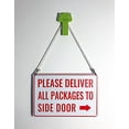 thumbnail image 3 of Please Deliver All Packages to Side Door Right Arrow - Bestylez Delivery Sign for Outdoor Use 12" * 8" (169), 3 of 4
