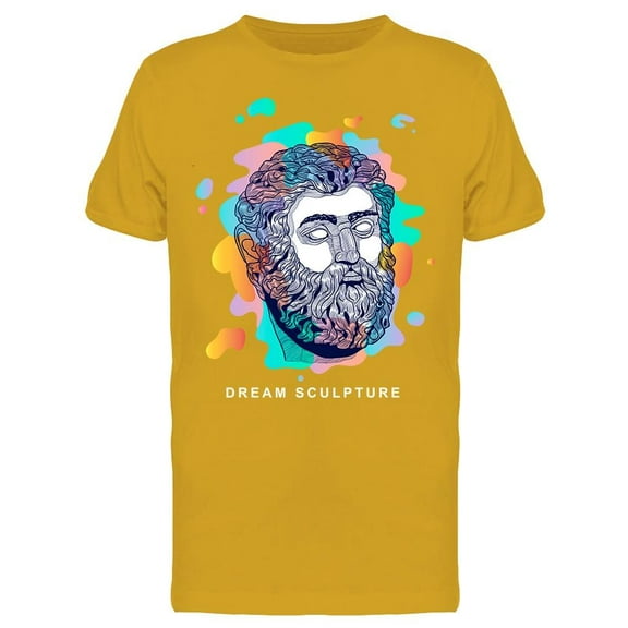 Poseidon Dream Sculpture Art T-Shirt Men -Image by Shutterstock, Male x-Large