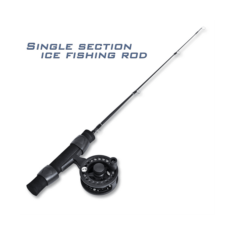 51cm Winter Fishing Rod Fishing Rod Reel Combo Set Portable Ultra-Short  Antiskid Grip Tackle Fisherman 