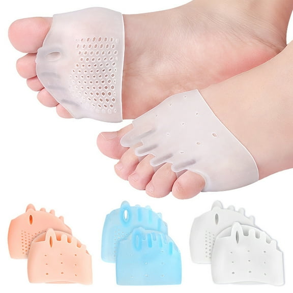 Joernso 4 Pairs Silicone Toe Separators for Women Soft Toe Separators for Overlapping Toes Foot Corrector Overlapping Toes Straightener