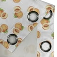 thumbnail image 3 of Ambesonne Peach Grommet Curtain Single Panel, Freshly Picked Drupes, 50"x60", Pale Orange Green, 3 of 5